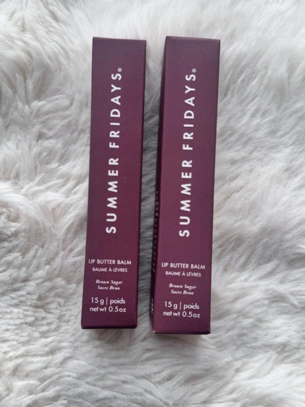 2pcs/Brown Sugar/Summer Fridays Lip Butter Balm Conditioning Lip Mask New box